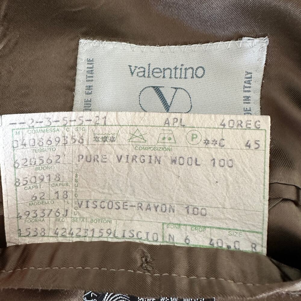 VALENTINO Vintage 1980's Wool Maxi Coat Size IT40 - Picture 4 of 16